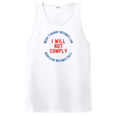 I Will Not Comply MAGA Conservative Anti Biden PosiCharge Competitor Tank