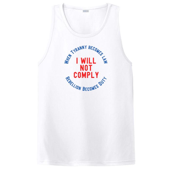 I Will Not Comply MAGA Conservative Anti Biden PosiCharge Competitor Tank