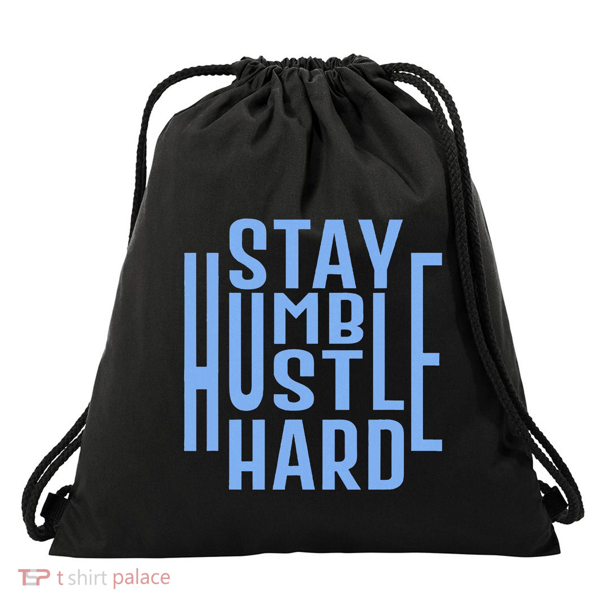 Concrete And Luxury Stay Humble Drawstring Bag