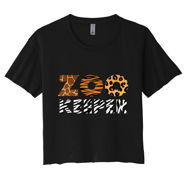 Cute Animal Lover Zoo Keeper Gift Crop Top