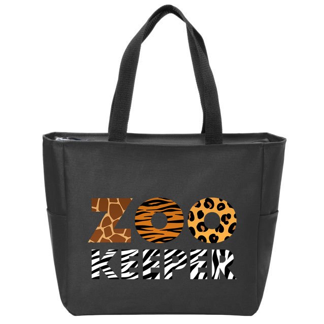 Cute Animal Lover Zoo Keeper Gift Zip Tote Bag