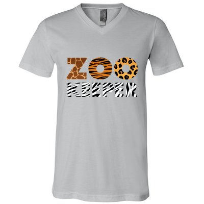 Cute Animal Lover Zoo Keeper Gift V-Neck T-Shirt