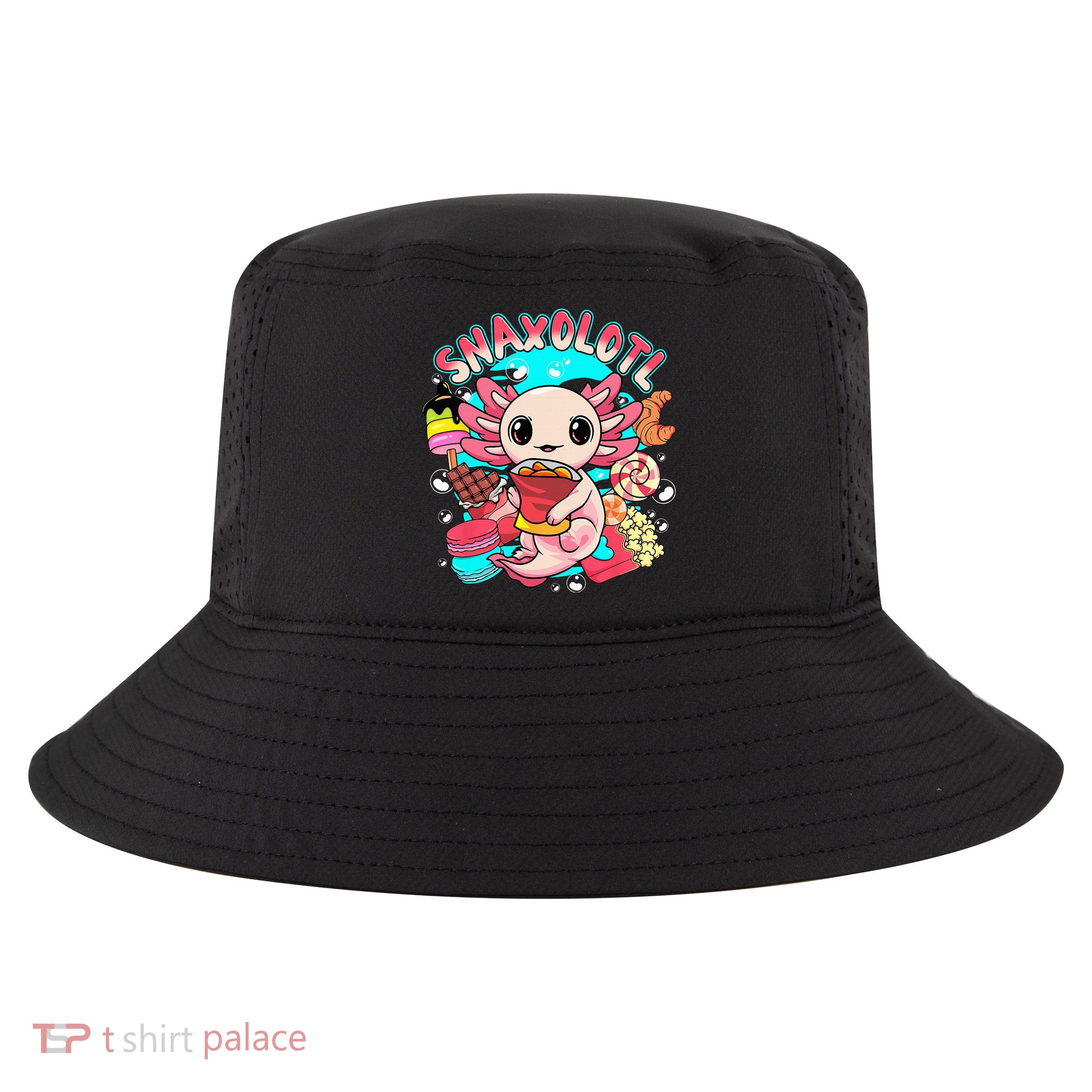 Cute Axolotl Lover Snaxolotl Food Sweets Cool Comfort Performance Bucket Hat
