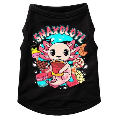 Cute Axolotl Lover Snaxolotl Food Sweets Doggie Tank