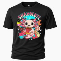 Cute Axolotl Lover Snaxolotl Food Sweets Cooling Performance Crew T-Shirt
