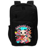 Cute Axolotl Lover Snaxolotl Food Sweets Impact Tech Backpack