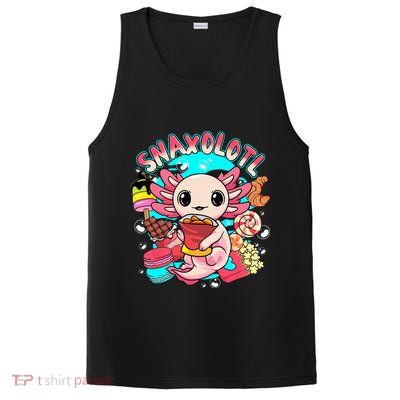 Cute Axolotl Lover Snaxolotl Food Sweets PosiCharge Competitor Tank