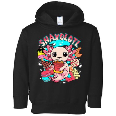 Cute Axolotl Lover Snaxolotl Food Sweets Toddler Hoodie