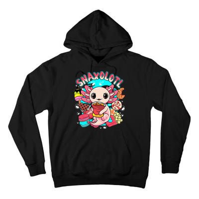 Cute Axolotl Lover Snaxolotl Food Sweets Tall Hoodie