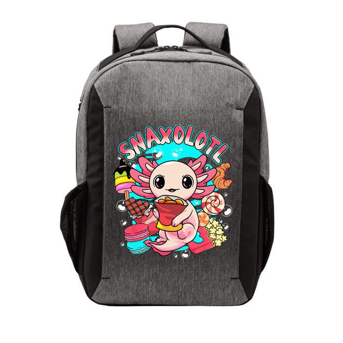 Cute Axolotl Lover Snaxolotl Food Sweets Vector Backpack