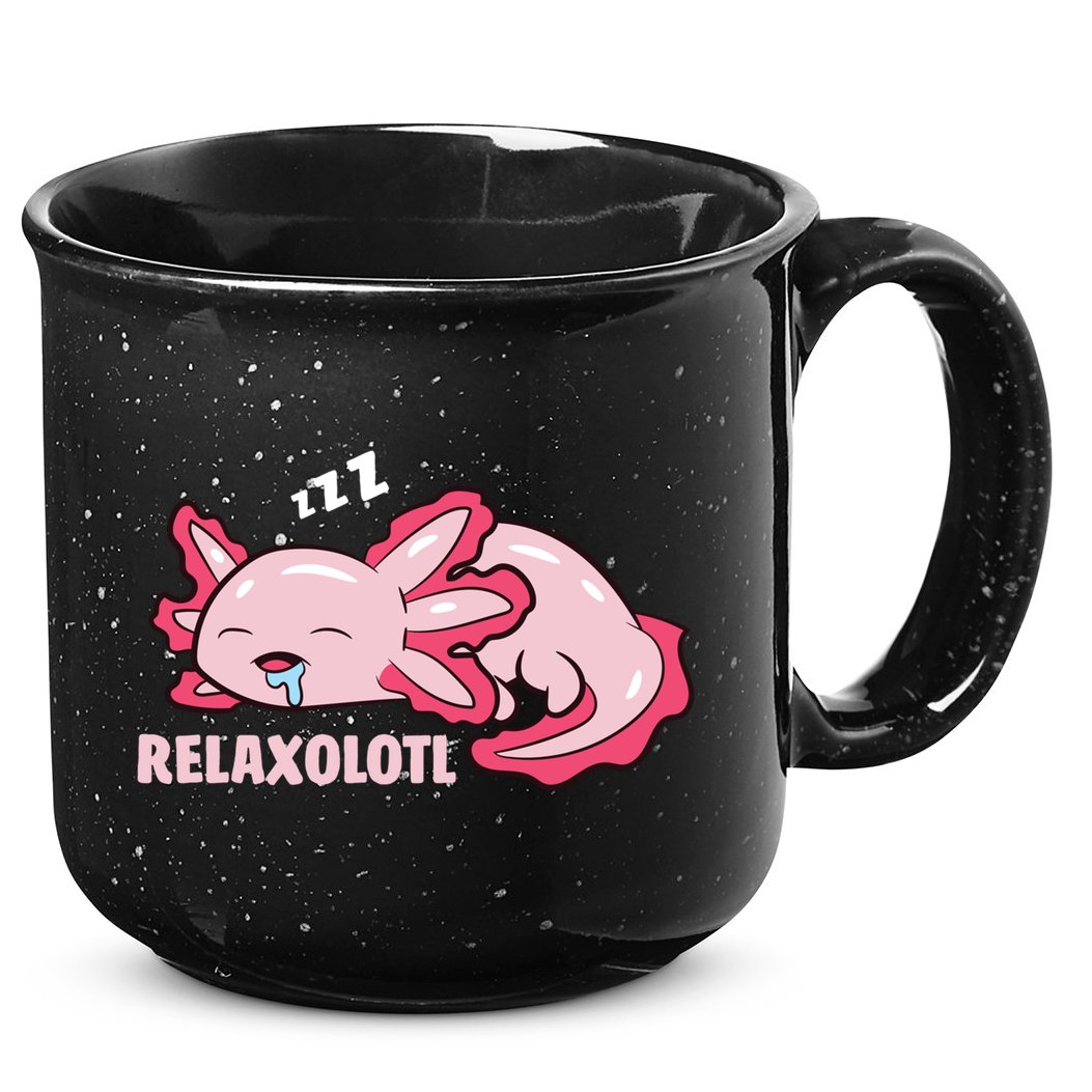 Cute Axolotl Lover Mexican Salamander Relaxolotl Gift 15oz Campfire Ceramic Mug