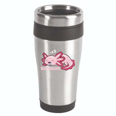 Cute Axolotl Lover Mexican Salamander Relaxolotl Gift 16oz Travel Tumbler