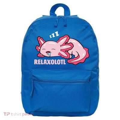 Cute Axolotl Lover Mexican Salamander Relaxolotl Gift 16 in Basic Backpack