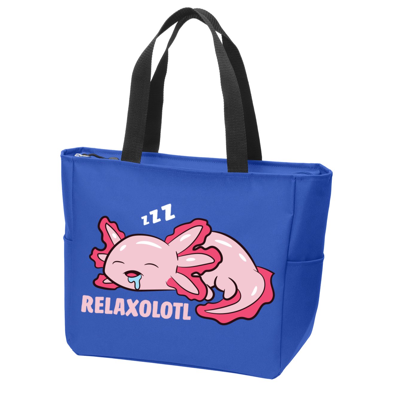 Cute Axolotl Lover Mexican Salamander Relaxolotl Gift Zip Tote Bag