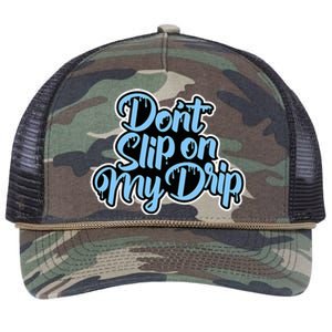 Concrete And Luxury Dont Slip Blue Retro Rope Trucker Hat Cap