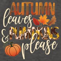 Cute Autumn Leaves And Pumpkins Please Vector Backpack