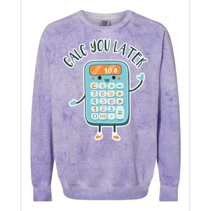 Calc You Later Colorblast Crewneck Sweatshirt