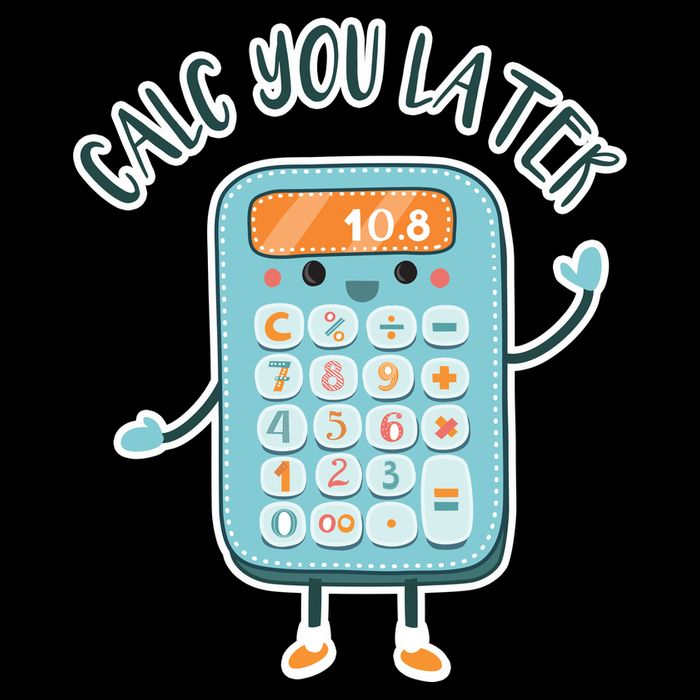 Calc You Later Drawstring Bag