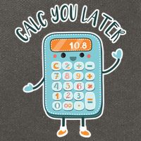 Calc You Later Cotton Canvas Backpack