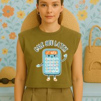 Calc You Later Garment-Dyed Women's Muscle Tee