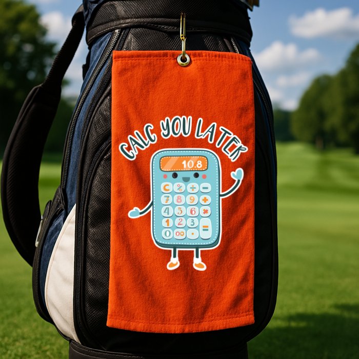 Calc You Later Golf Towel
