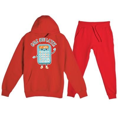 Calc You Later Premium Hooded Sweatsuit Set