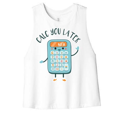 Calc You Later Women's Racerback Cropped Tank