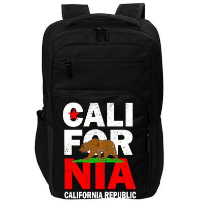 Cali California Republic Logo Impact Tech Backpack