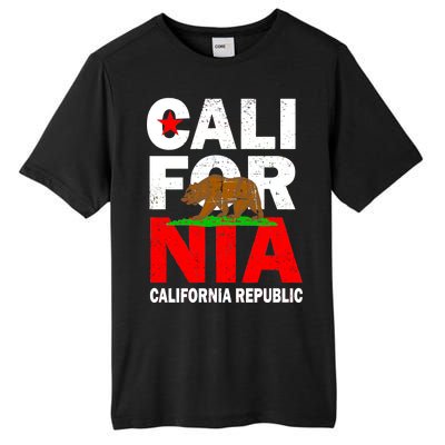 Cali California Republic Logo Tall Fusion ChromaSoft Performance T-Shirt