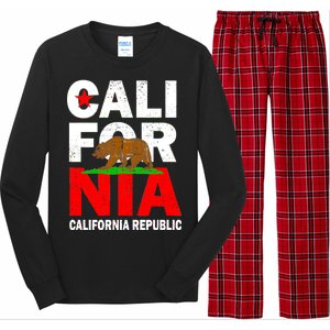 Cali California Republic Logo Long Sleeve Pajama Set