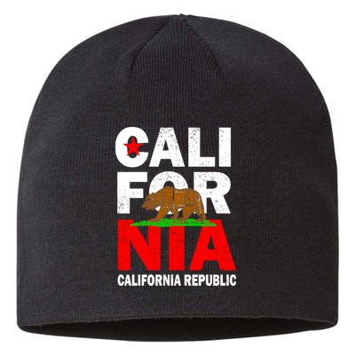 Cali California Republic Logo Sustainable Beanie