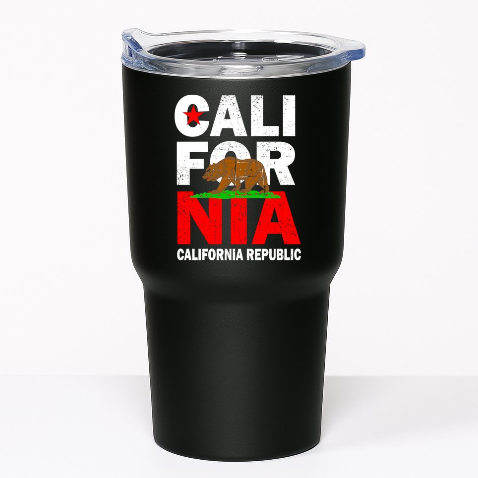 Cali California Republic Logo Tumbler