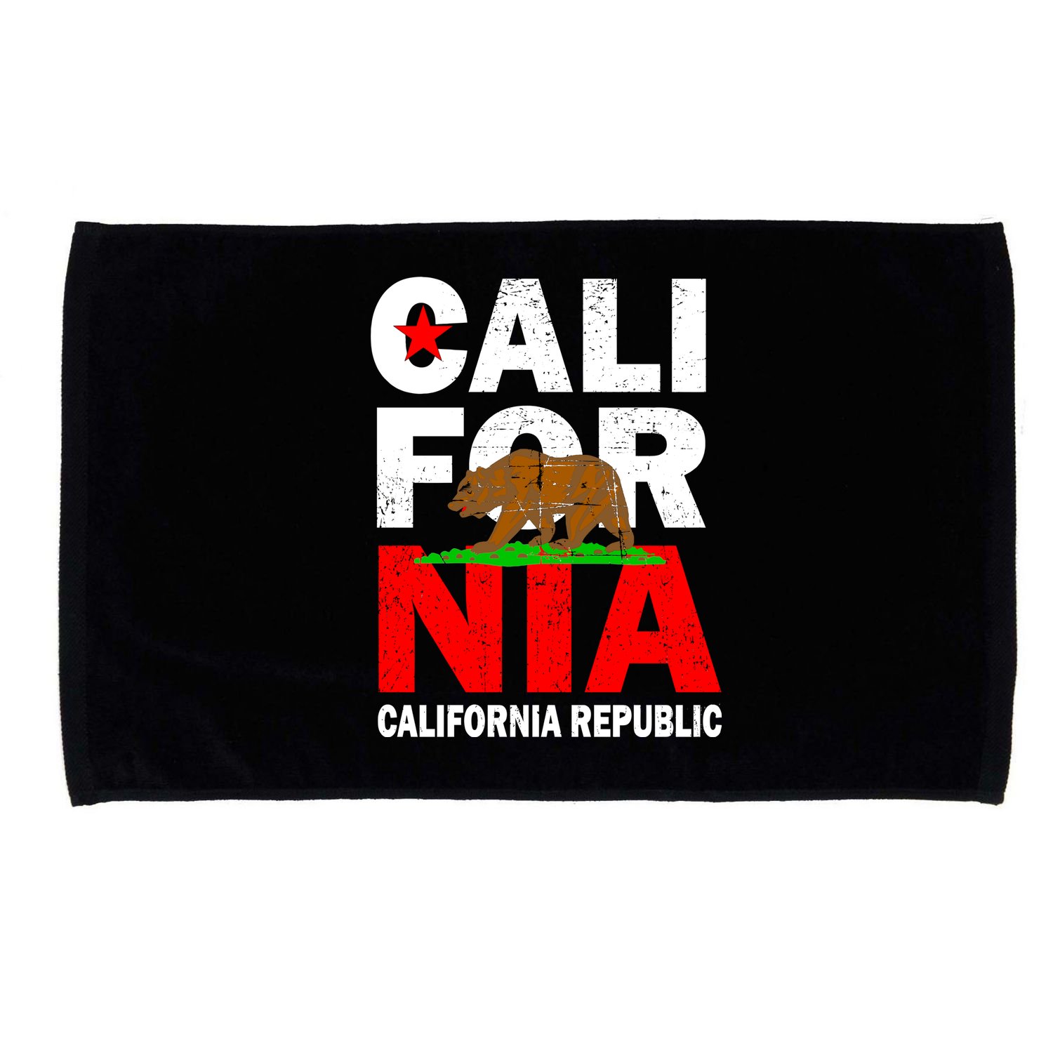 Cali California Republic Logo Microfiber Hand Towel