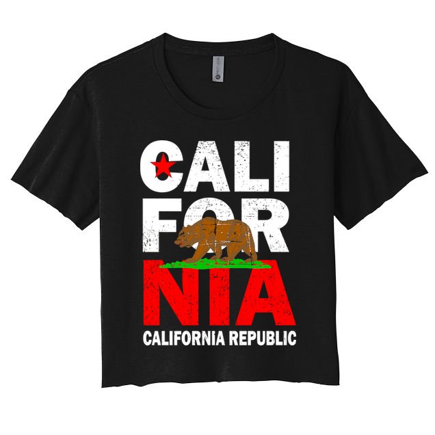 Cali California Republic Logo Crop Top