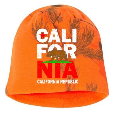 Cali California Republic Logo Kati - Camo Knit Beanie