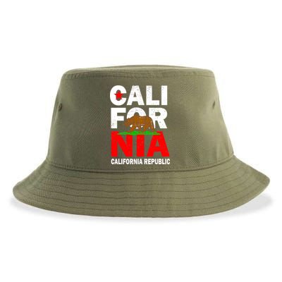 Cali California Republic Logo Sustainable Bucket Hat