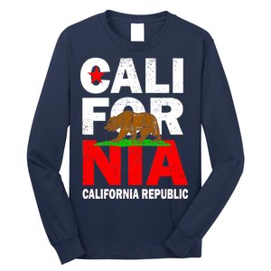 Cali California Republic Logo Long Sleeve Shirt