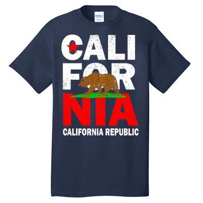 Cali California Republic Logo Tall T-Shirt