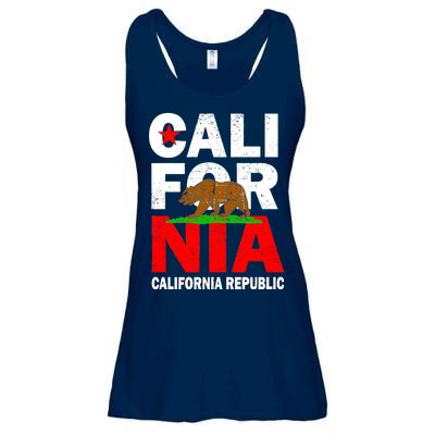 Cali California Republic Logo Ladies Essential Flowy Tank