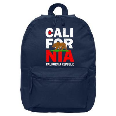 Cali California Republic Logo 16 in Basic Backpack