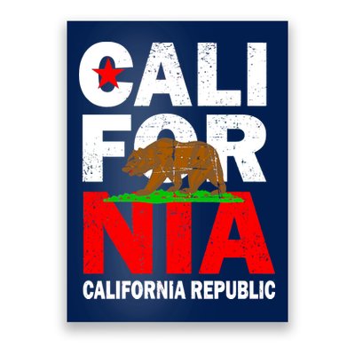 Cali California Republic Logo Poster