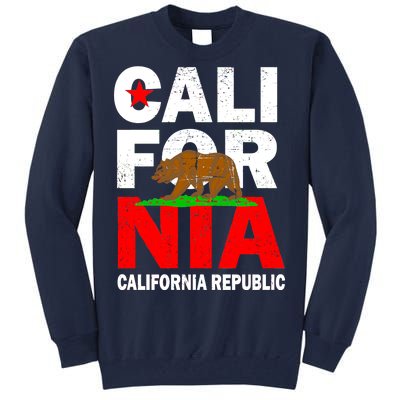 Cali California Republic Logo Tall Sweatshirt