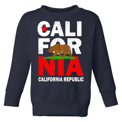 Cali California Republic Logo Toddler Sweatshirt