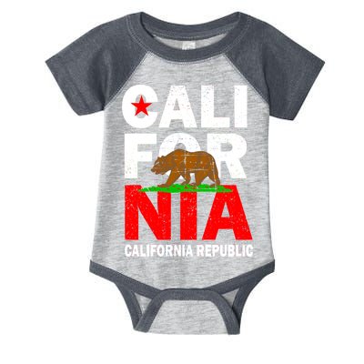 Cali California Republic Logo Infant Baby Jersey Bodysuit