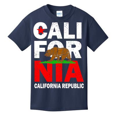 Cali California Republic Logo Kids T-Shirt