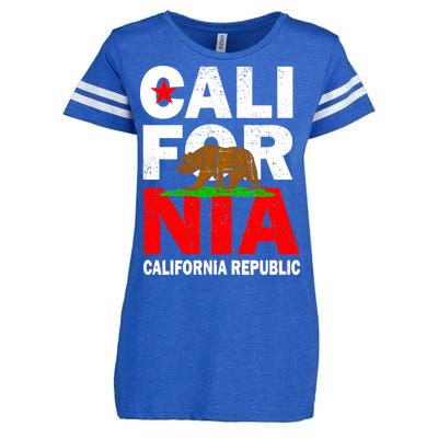 Cali California Republic Logo Enza Ladies Jersey Football T-Shirt