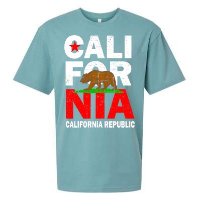 Cali California Republic Logo Sueded Cloud Jersey T-Shirt