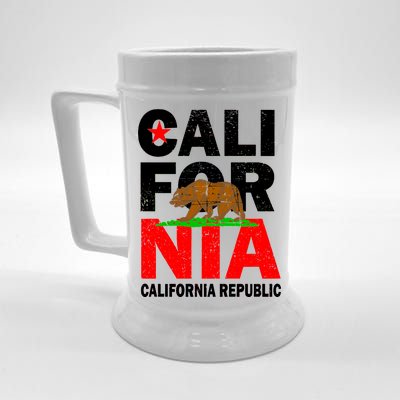 Cali California Republic Logo Beer Stein