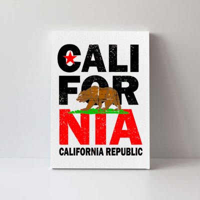 Cali California Republic Logo Canvas