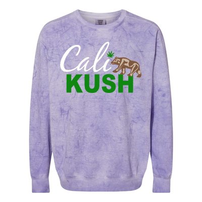 Cali Kush Weed California Republic Colorblast Crewneck Sweatshirt